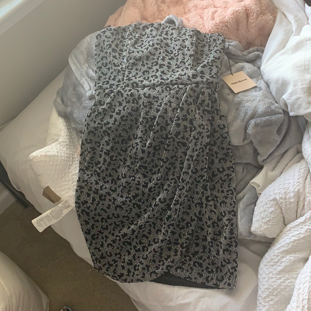NWT super down strapless dress